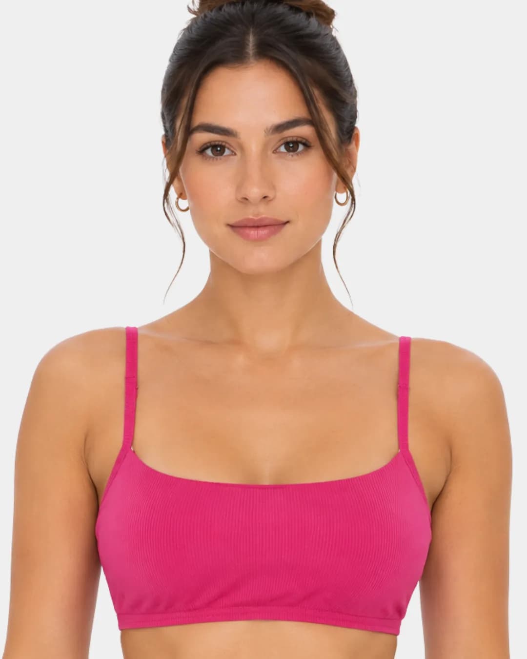 Top Alcinha Canelado Rosa